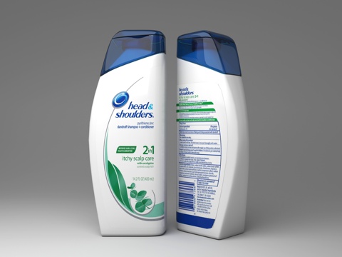  现代海飞丝洗发水3D模型3d模型 