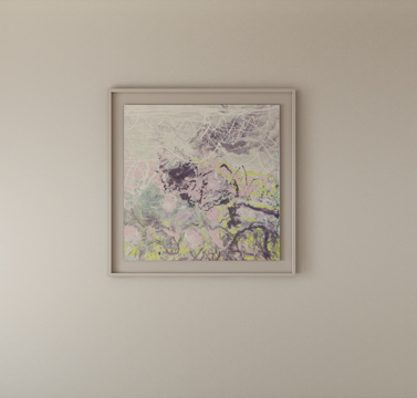  装饰画挂画su模型 