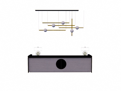 办公室 工位 展厅 电脑 大厅 酒店前台su模型