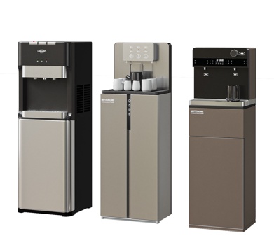 现代饮水机立式直饮机  商用饮水机 不锈钢立式直饮机su模型