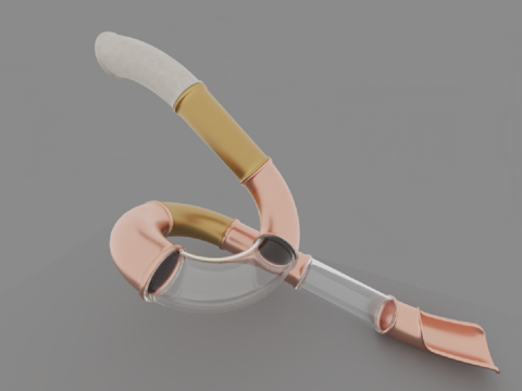  现代风格滑滑梯3d模型 