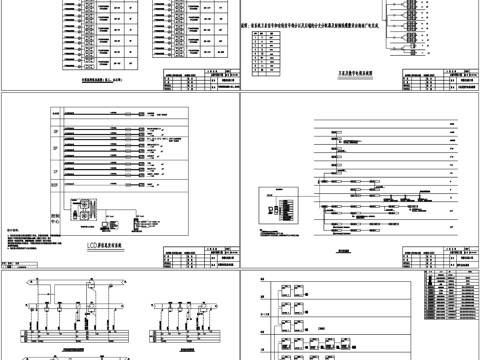 电气系统图强弱电配电箱开关插座电路CAD素材图库cad施工图