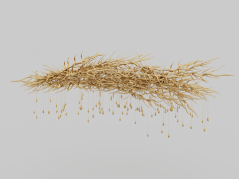  现代风格吊灯3d模型 