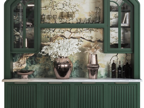  现代橱柜3d模型 