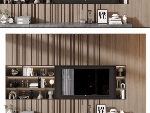  电视层架07733d模型 