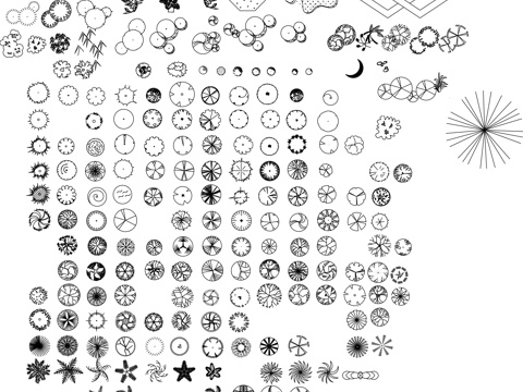 平面植物素材cadcad施工图