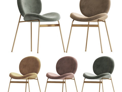  西榆木Jane餐椅3d模型 