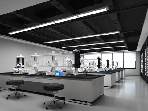  新中式客厅餐厅 茶室 主卧 次卧3d模型 