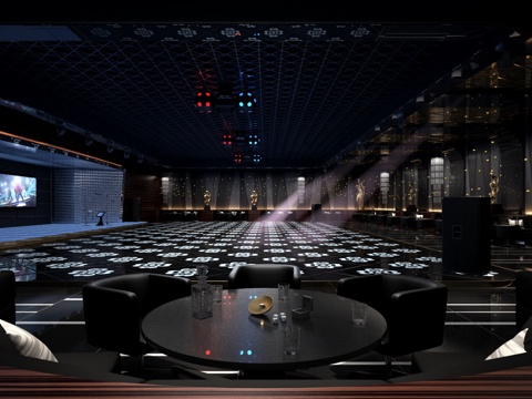  现代会所夜总会歌舞厅3d模型 