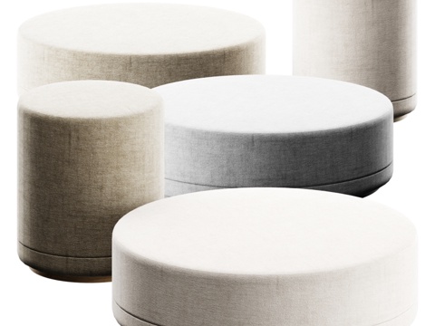  现代凳子3d模型 