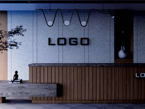 接待 办公室 展厅 办公空间 工位su模型