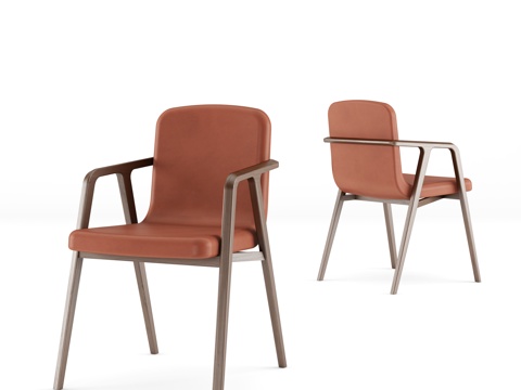  porada现代餐椅组合3d模型3d模型 