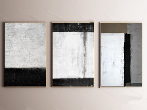  现代装饰画模型3d模型 