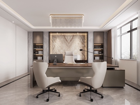  经理办公室3d模型 