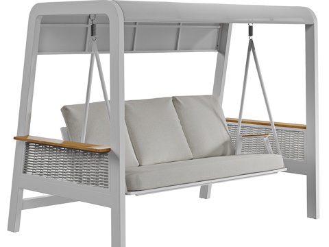  现代简约休闲沙发 休闲沙发 客厅休闲沙发 摇床 户外摇床3d模型 