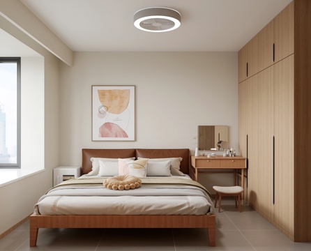  现代卧室 主卧室 卫生间3d模型 