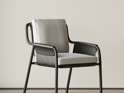 现代意式餐椅 椅子su模型