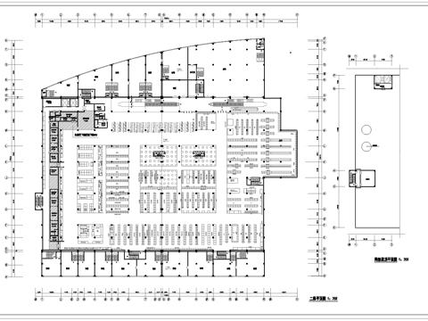 生鲜大型超市 最新全套施工图合集cad施工图