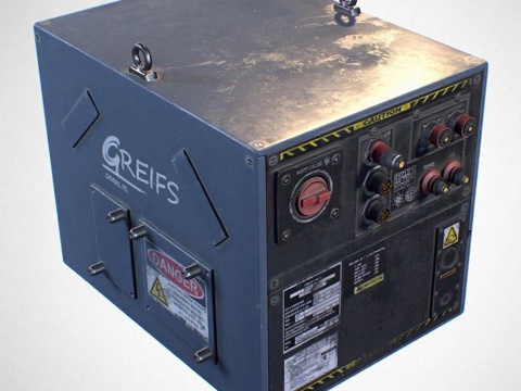 工业设备3D模型 金属机械控制箱 危险警示专业工具 品牌标识设备展示免费3d模型