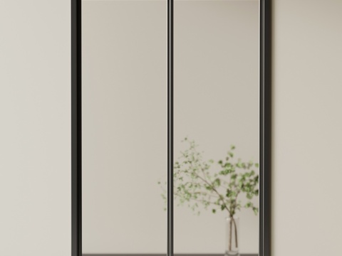 现代推拉门su模型