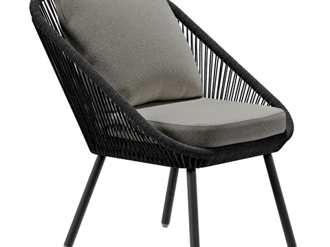  现代简约单人沙发 单人沙发 简约沙发 休闲沙发 客厅沙发3d模型 