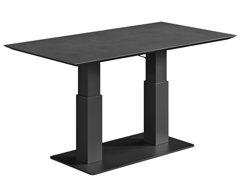  北欧简约餐桌 餐桌 简约餐桌 方形餐桌 黑色桌子3d模型 