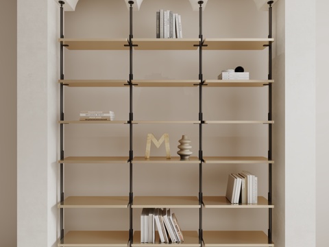  现代装饰置物架3d模型 