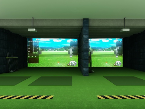  室内高尔夫球场3d模型 