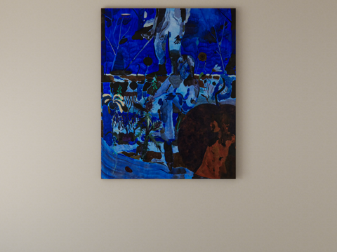  装饰画挂画su模型 