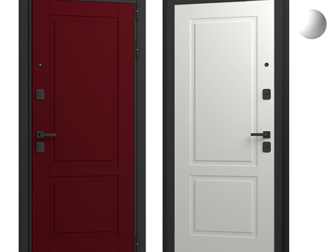  现代简约入户门 入户门 卧室门 单开门3d模型 