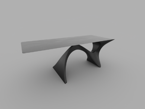  现代风格餐桌3d模型 