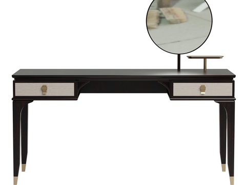  现代Medea化妆桌梳妆台3d模型 