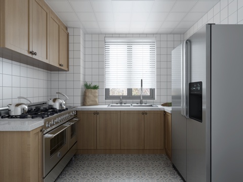  SK北欧厨房3d模型 