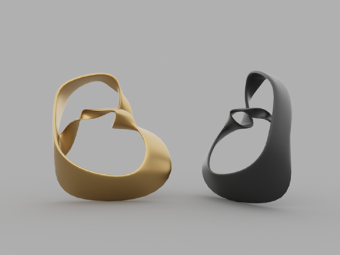  现代风格雕塑3d模型 