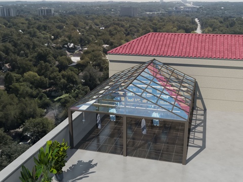  现代阳光房3d模型 