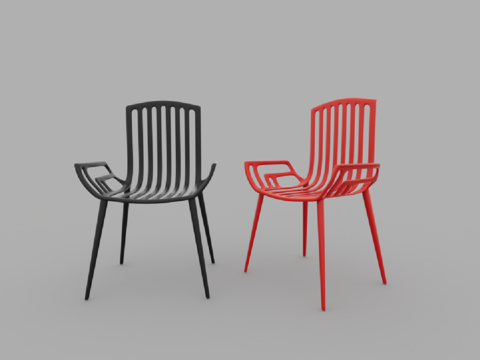  现代风格单人椅子3d模型 