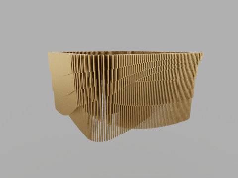  现代风格建筑外壳3d模型 