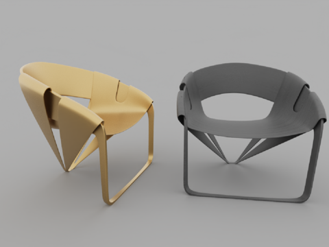  现代风格休闲椅子3d模型 