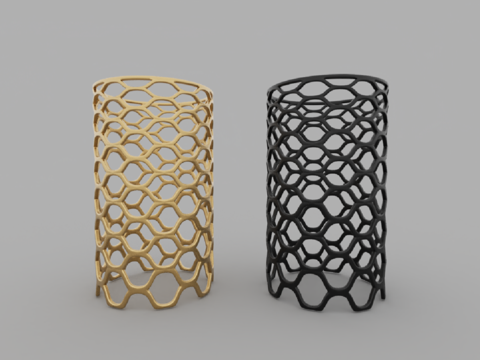  现代风格几何雕塑3d模型 