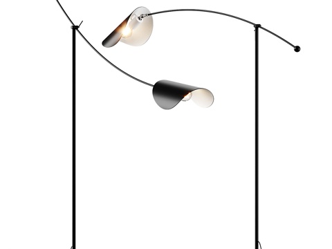  现代AMPM艺术可调金属落地灯3d模型 