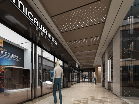  观光走廊模型3d模型 