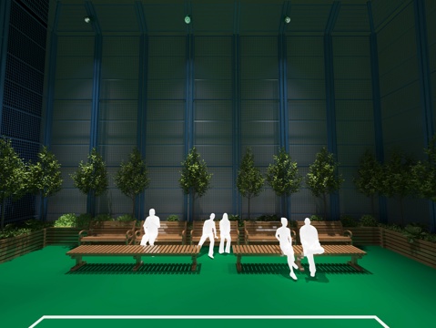  多功能排球场模型3d模型 