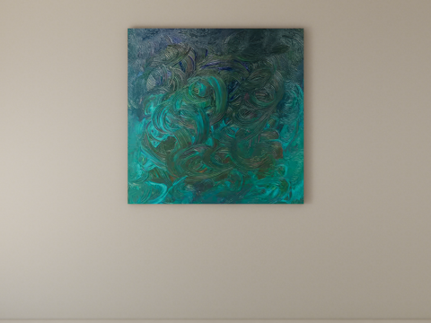 装饰画挂画su模型