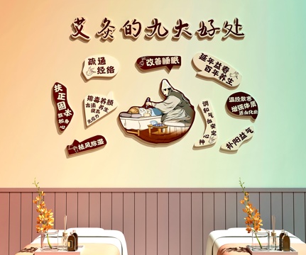 中医馆装饰画   美容院装饰画su模型