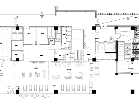 健身房 最新平面施工图合集cad施工图