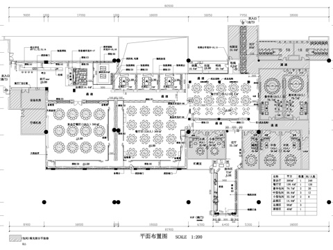 餐厅宴会厅平面系统图cad施工图