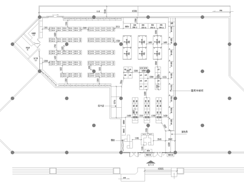 大型超市 最新平面施工图合集cad施工图