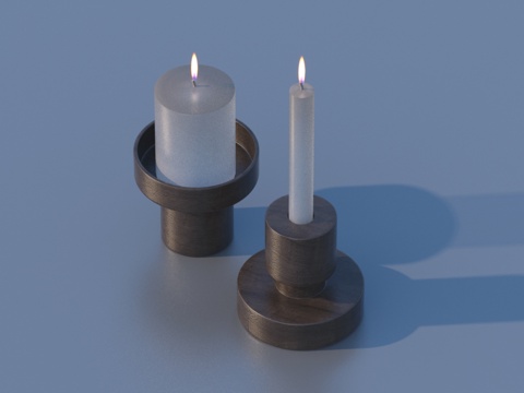  蜡烛3d模型 