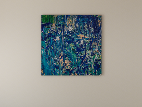  装饰画挂画su模型 