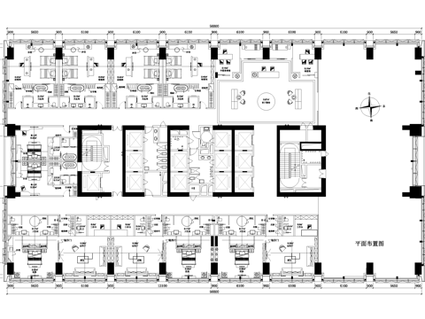 酒店客房平面图 标准间 大床房 双人间单人间套房cad施工图cad施工图